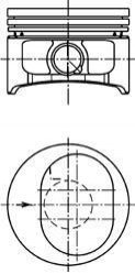 Поршень KOLBENSCHMIDT 94865620
