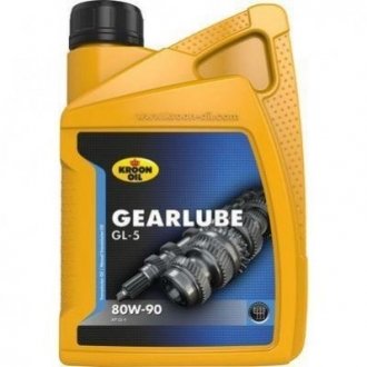 Олива трансмісійна GEARLUBE GL-5 80W-90 1л Nissan Navara, Infiniti EX, G, Nissan Pathfinder, Infiniti FX KROON OIL 01206