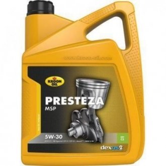 Купити Олива моторна PRESTEZA MSP 5W-30 5л KROON OIL 33229 (фото1) підбір по VIN коду, ціна 1587 грн.