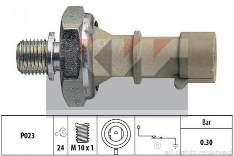 Датчик давления масла (аналог EPS 1.800.162/Facet 7.0162) Opel Astra KW 500 162