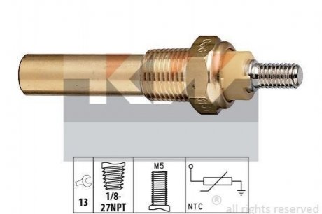 Датчик температури охолодж. жидкости/масла/топлива (аналог EPS 1.830.135/Facet 7.3135) KW 530 135