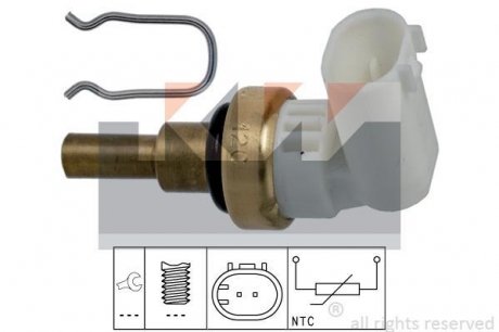 Датчик температуры охлаж. жидкости/масла/топлива (аналог EPS 1.830.360 /Facet 7.3360) KW 530 360
