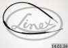 Купить Трос ручного тормоза LINEX 140134 (фото2) подбор по VIN коду, цена 387 грн.