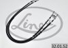 Купить Трос ручника Opel Combo 01- (барабанные тормоза) (1235/1040mm) (Комплект) LINEX 32.01.52 (фото2) подбор по VIN коду, цена 717 грн.