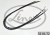 Купити Трос ручника (задній) Opel Zafira 1.6-2.2 00-05 (1680/1495+1495mm) Opel Zafira LINEX 32.01.72 (фото2) підбір по VIN коду, ціна 916 грн.