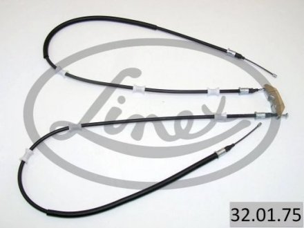 Трос ручника (задний) Opel Vectra B 1.6-2.6i V6 95- (1460/1225x2) Opel Vectra LINEX 32.01.75