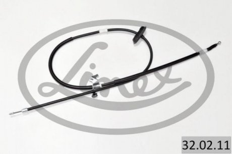 Купить Трос ручника (R) Opel Astra J/Chevrolet Cruze 09- (1815/1685mm) Opel Astra, Chevrolet Cruze LINEX 32.02.11 (фото1) подбор по VIN коду, цена 1102 грн.