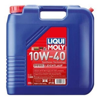 Моторне масло Diesel Leichtlauf 10W-40 (20 л) LIQUI MOLY 1388