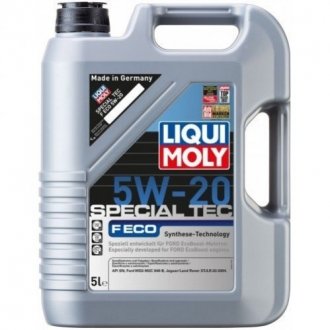 Купити Моторне масло SPECIAL TEC F / 5W20 / 5л. / (ACEA C5, API SN, Ford WSS-M2C 948-B) LIQUI MOLY 3841 (фото1) підбір по VIN коду, ціна 3232 грн.