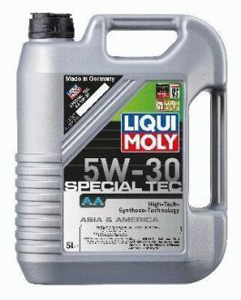 Олива моторна SPECIAL TEC AA Asia&America 5W-30 5л Suzuki Swift, Mitsubishi ASX, Outlander, Suzuki SX4, Toyota Land Cruiser, Opel Astra, Chevrolet Aveo, Ford Explorer, Opel Frontera, Renault 19, 21 LIQUI MOLY 7530