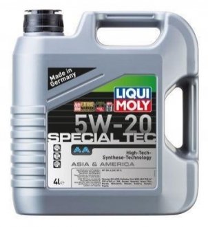 Купить Масла моторные Special Tec AA 5W-20 4л LIQUI MOLY 7658 (фото1) подбор по VIN коду, цена 2157 грн.