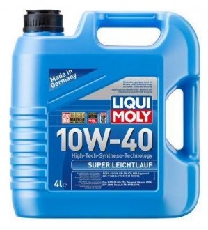 LM 4л SUPER LEICHTLAUF MOTOROIL 10W-40 масло мотор.полус. LIQUI MOLY 9504