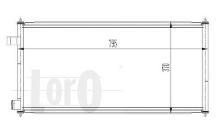 Радіатор кондиціонера Connect 1,8 Di/TDCi 02- Ford Connect, Transit LORO 017-016-0021