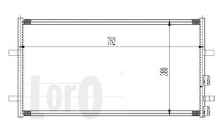 Радиатор кондиционера Ford Transit LORO 0170160029