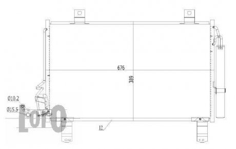 Купить Радиатор кондиционера с осушителем Mazda CX-5 LORO 0300160019 (фото1) подбор по VIN коду, цена 3925 грн.