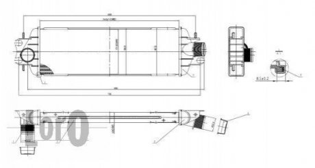 IІнтеркулер Nissan Primastar, Opel Vivaro, Renault Trafic LORO 0350180003