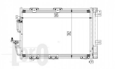 Радиатор кондиционера с осушителем LORO 0370160024