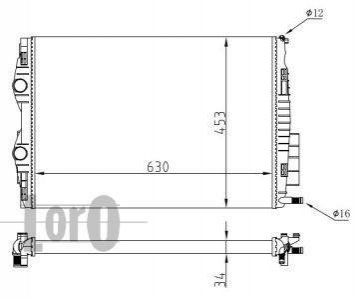 Радиатор охлаждения LORO 0420170062