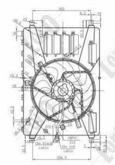 Вентилятор радиатора CORDOBA /IBIZA/FABIA/ROOMSTER 1.2i 12V 99- LORO 048-014-0001