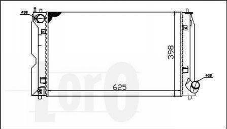 Купить Радиатор охлаждения Toyota Corolla, Avensis LORO 0510170006 (фото1) подбор по VIN коду, цена 2910 грн.