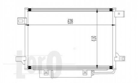 Купити Радіатор кондиціонера W169/W245 04-12 Mercedes W169, W245 LORO 054-016-0017 (фото1) підбір по VIN коду, ціна 3303 грн.