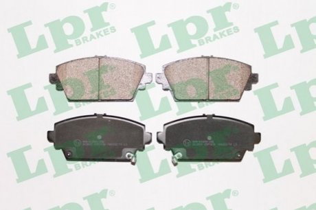 Комплект тормозных колодок из 4 шт. дисков Honda Accord, Nissan Almera, Renault Safrane, Nissan Primera LPR 05P1036