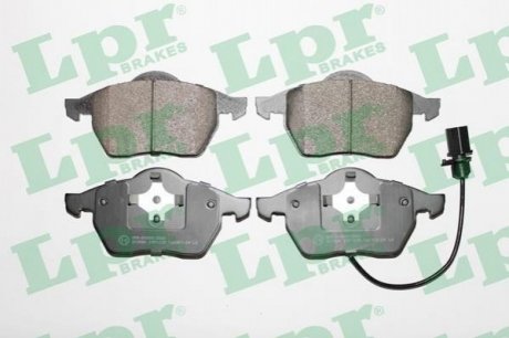 Купить - Тормозные колодки для дисков (F, V, с датчиком) Volkswagen Sharan, Ford Galaxy LPR 05P1238 (фото1) подбор по VIN коду, цена 963 грн.