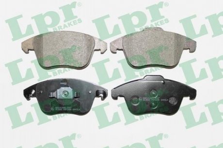 Купить Тормозные колодки для дисков Citroen C4, DS4, DS5, Peugeot 5008 LPR 05P1480 (фото1) подбор по VIN коду, цена 1217 грн.