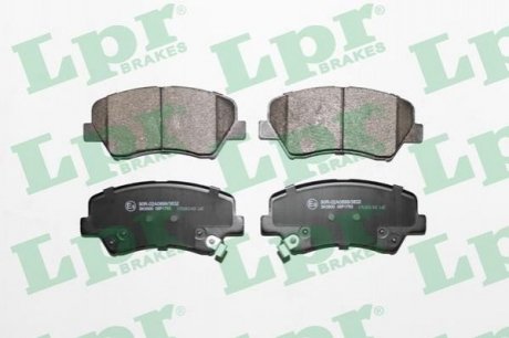 Комплект гальмівних колодок з 4 шт. дисків Hyundai I30, Veloster, KIA Ceed, Pro Ceed LPR 05P1753