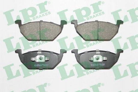 Комплект гальмівних колодок з 4 шт. дисків Audi A3, Volkswagen Polo, Golf, Skoda Octavia, Seat Ibiza, Cordoba LPR 05P668