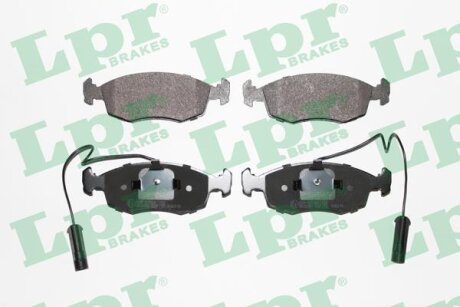 - Гальмівні колодки до дисків (F, V, з датчиком) Fiat Fiorino LPR 05P755