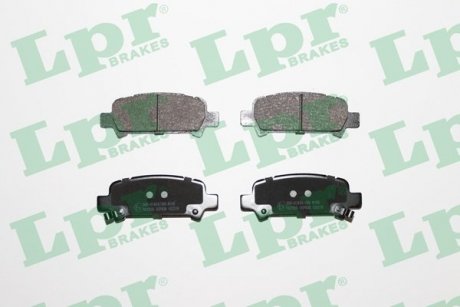 Купить Комплект тормозных колодок из 4 шт. дисков Subaru Forester, Legacy, Impreza, Outback LPR 05P838 (фото1) подбор по VIN коду, цена 524 грн.