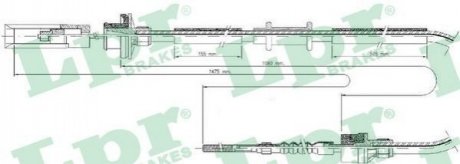Трос сцепления LPR c0046C
