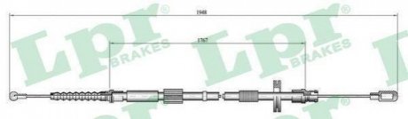 Трос ручного тормоза LPR c0050B
