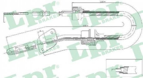 Трос зчеплення LPR c0064C