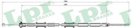 Трос ручного гальма LPR c0168B