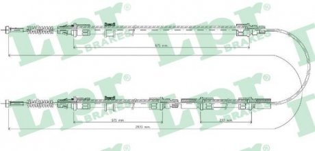 Трос ручного тормоза Ford Transit LPR c0298B