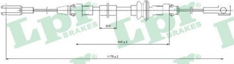 Трос ручного тормоза LPR c0368B