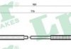 Купити Трос ручного гальма Citroen C4 LPR c0759B (фото1) підбір по VIN коду, ціна 573 грн.