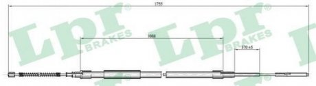 Трос ручного тормоза LPR c0954B