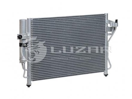 Купить Радиатор кондиционера Getz 1.1/1.3/1.4/1.6 (02-) АКПП/МКПП с ресивером Hyundai Getz LUZAR lrac 081c1 (фото1) подбор по VIN коду, цена 2008 грн.