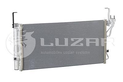 Купить Радиатор кондиционера Santa Fe 2.0/2.4/2.7/3.5 (00-) АКПП/МКПП Hyundai Santa Fe LUZAR lrac 0826 (фото1) подбор по VIN коду, цена 2224 грн.