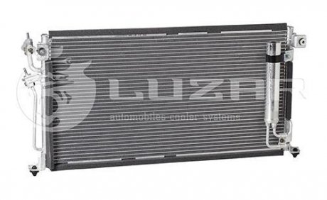 Радиатор кондиционера Lancer 1.3/1.6/2.0 (03-) АКПП,МКПП с ресивером Mitsubishi Lancer LUZAR lrac 1100
