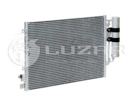 Радиатор кондиционера Logan 1.4/1.6 (04-) с ресивером АКПП/МКПП Dacia Logan LUZAR lrac relo04360