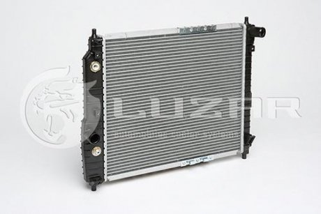 Радиатор охлаждения Авео T200(02-)/Т250(06-) (L=480) АКПП (б/конд) (алюм-паяный) Chevrolet Aveo LUZAR lrc chav05224