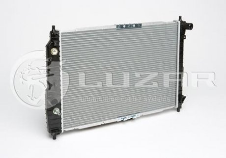 Радиатор охлаждения Авео T200(02-)/Т250(06-) (L=600) АКПП (с конд) (алюм-паяный) Chevrolet Aveo LUZAR lrc chav05226