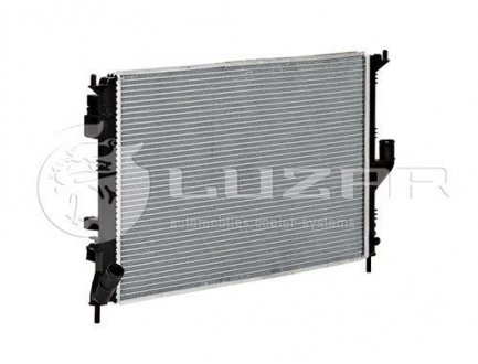 Радиатор охлаждения Logan МКПП (08-) 1,4/1,6 с конд (алюм) Dacia Logan LUZAR lrc relo08139