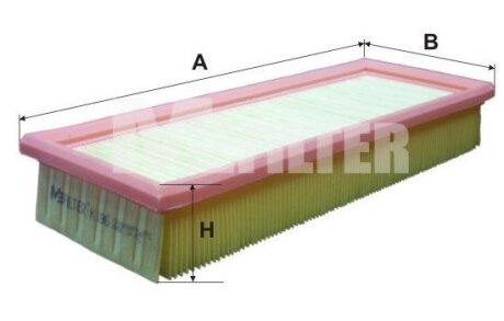Фільтр повітряний FIAT Duna, Uno, Fiorino Fiat Uno, Fiorino M-FILTER k196