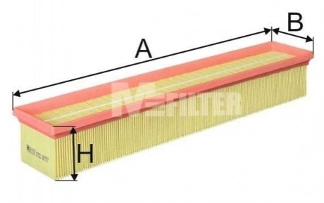 Фильтр воздушный C200/230 Kompressor W203 M111 00>02 Mercedes W203, S202, S203 M-FILTER k 7022