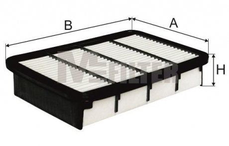 Фільтр повітряний Mitsibishi Galant 96- M-FILTER k 7060